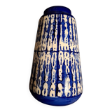 Contemporary blue ceramic vase