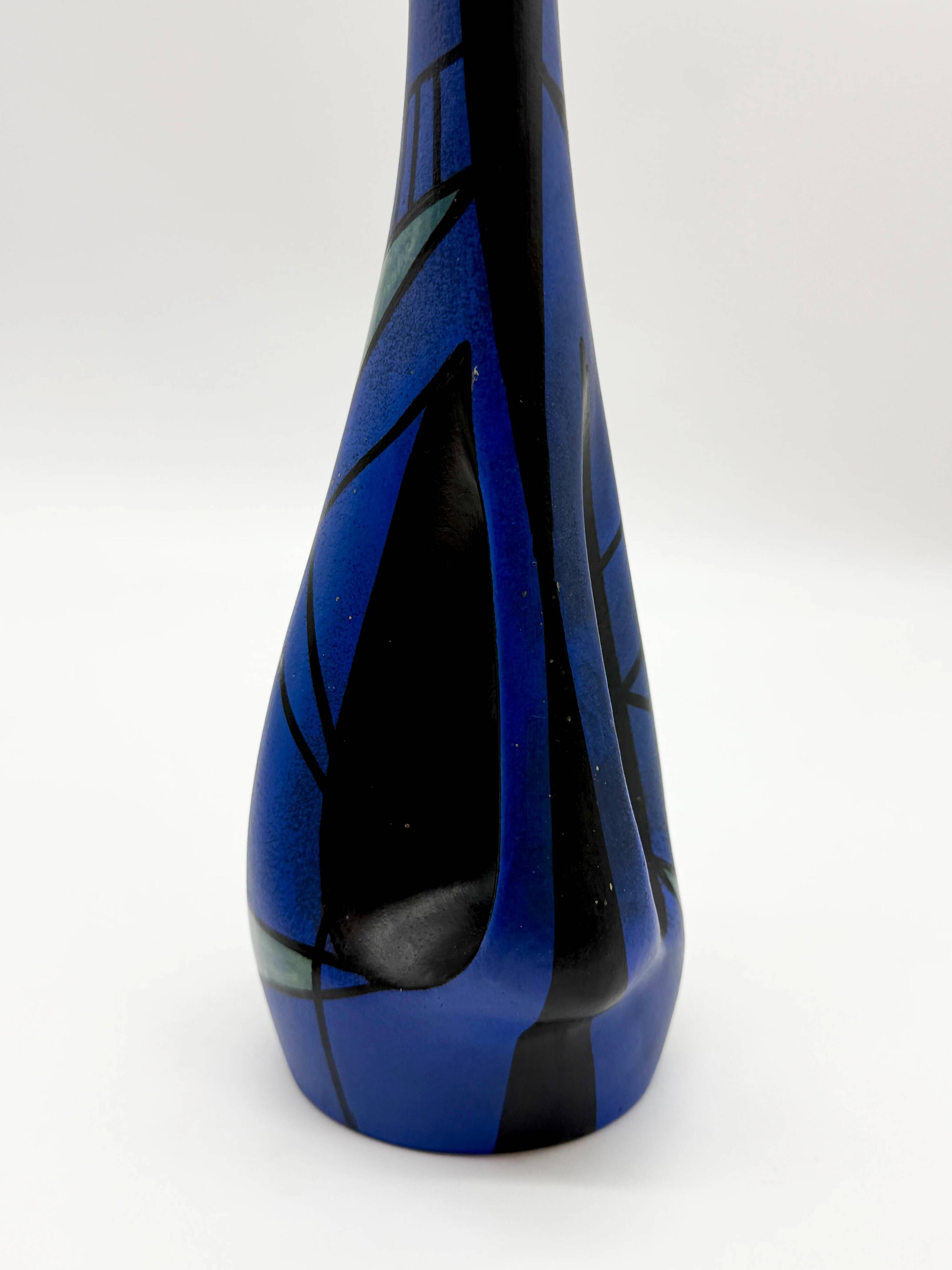 Vase / jug in ceramic "Maiolica Deruta", Italy, 1960s