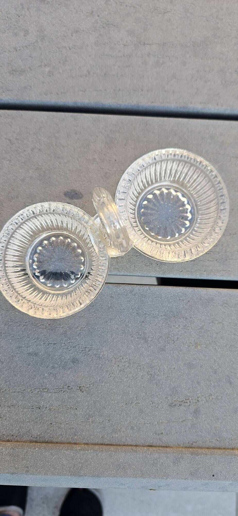 Saliere te poivriere en verre