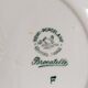 Five plates Céranord Saint-Amand "Brocatelle" vintage
