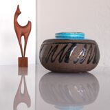 Mid-century modern studio art ceramic vase by Inger Persson for Rörstrand, Sweden, 1970s