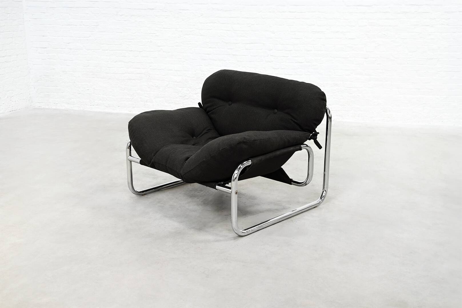 Johan Bertil Häggström Tubular Lounge Chair for Swed-Form, Sweden, 1970s