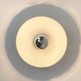 Space Age wall lamp by Staff Leuchten in aluminum, Flush Light, 1960-70