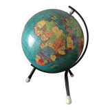 Terrestrial tripod globe dry map 1969
