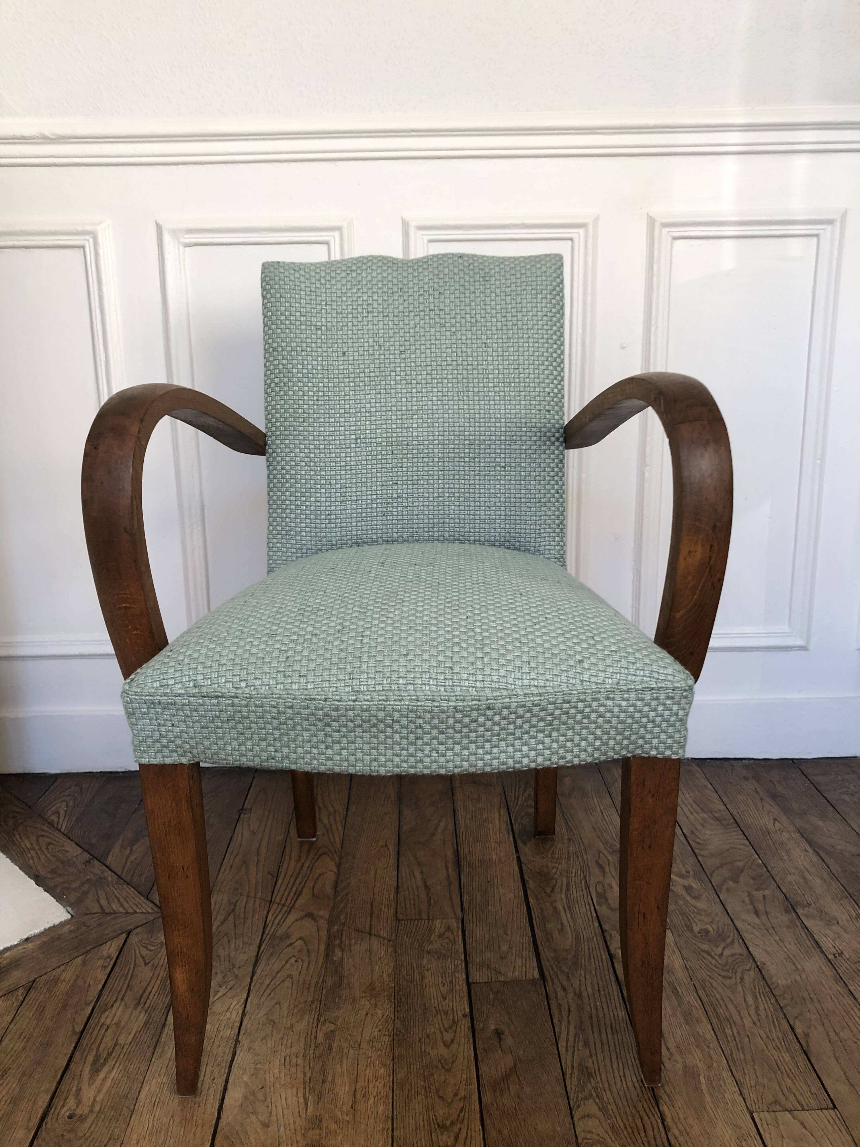 Restored Bridge Armchair - Mustache Back