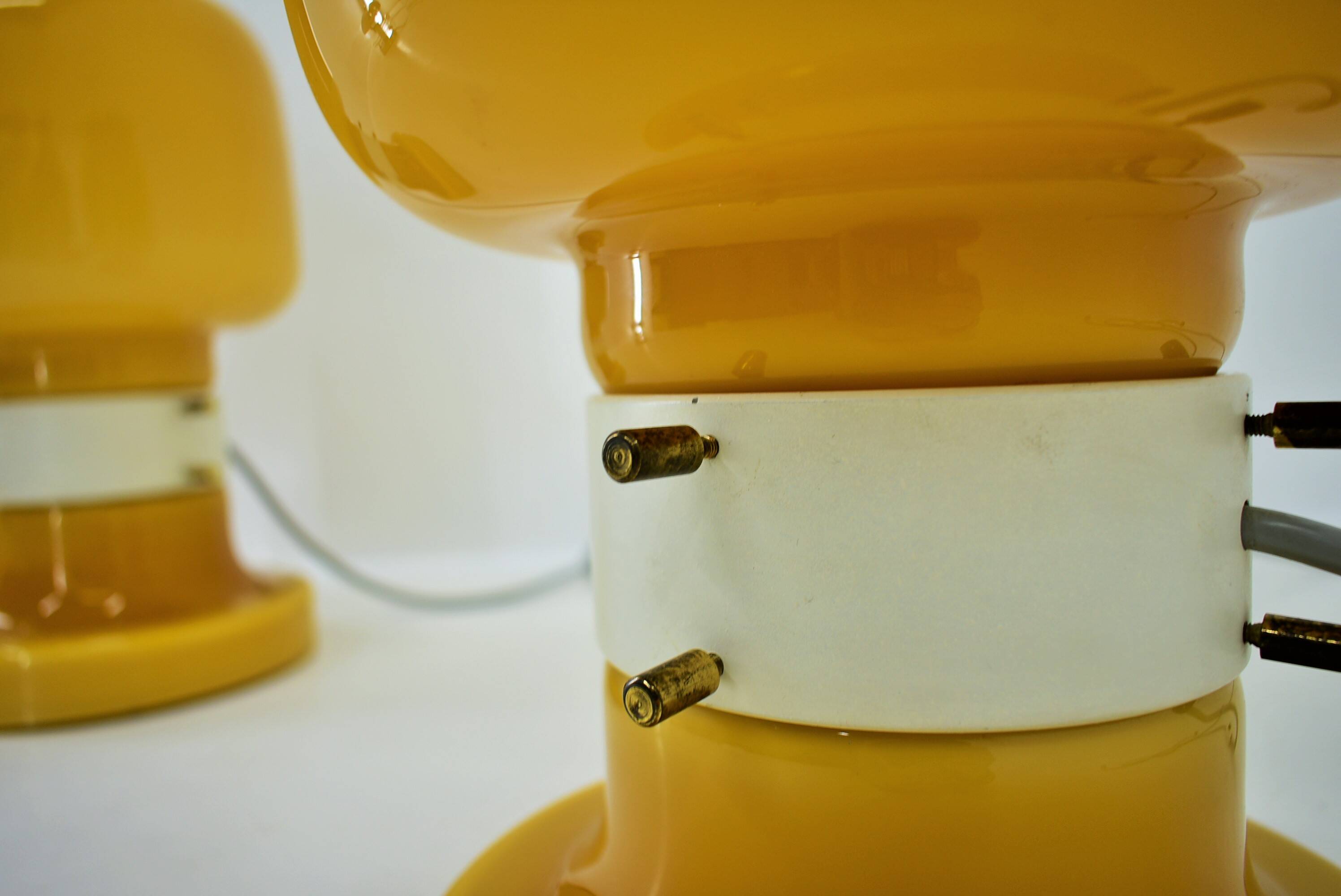 Pair of Midcentury Table Lamps by Zbyněk Hřivnáč, Equipment Hotel Praha, 1960s