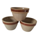 Lot de 3 mini jarres vintage en grès – Gien