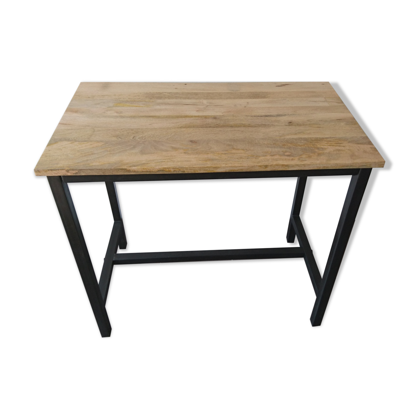 Metal and wood industrial high table