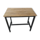 Metal and wood industrial high table