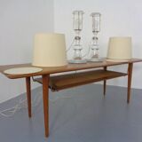 Glass table lamps by Michael Bang for Holmegaard, 1970s, set of 2.