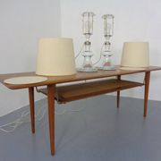 Glass table lamps by Michael Bang for Holmegaard, 1970s, set of 2.