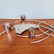 Large chrome metal wall lamp, 1970s