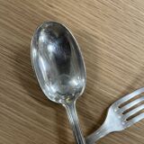Service de table de 25 couverts en métal argenté art déco