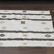Flat vintage kilim hallway rug