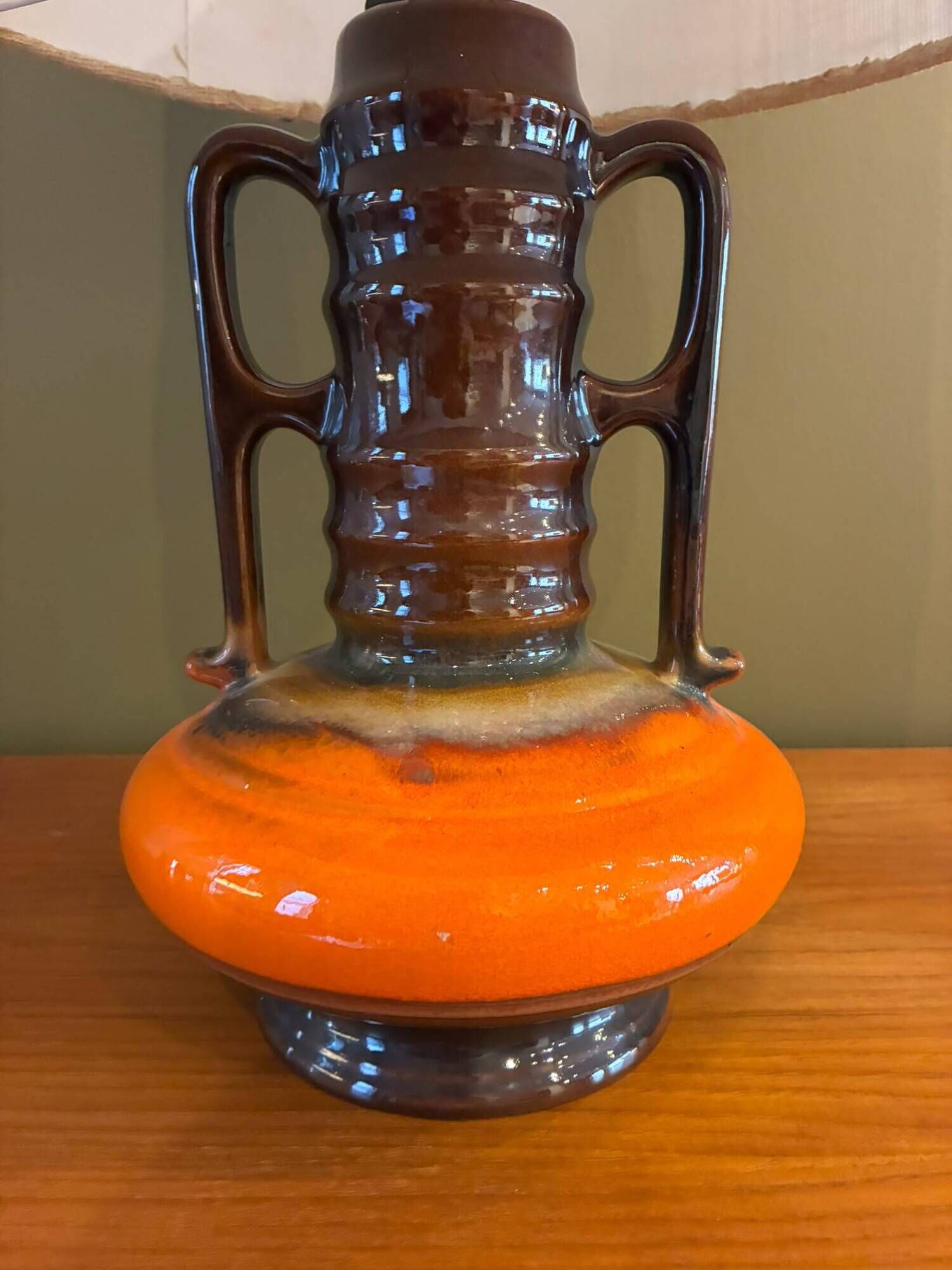 Scandinavian ceramic lamp Denmark, 1960