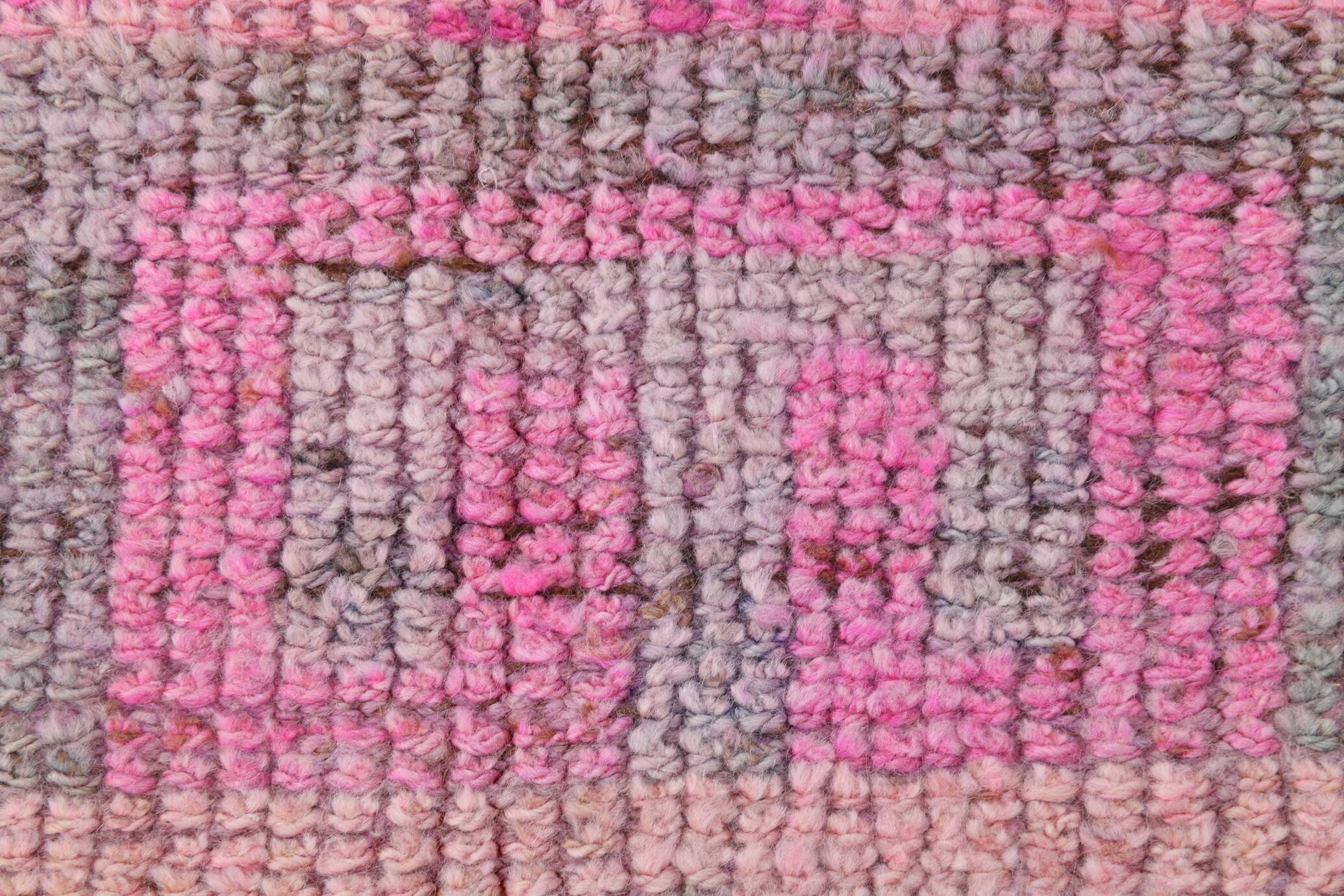 3x12 Pink Persian Vintage Runner Rug, 92x355Cm SK 18193