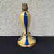 Bougeoir art déco jaune et bleu limoges