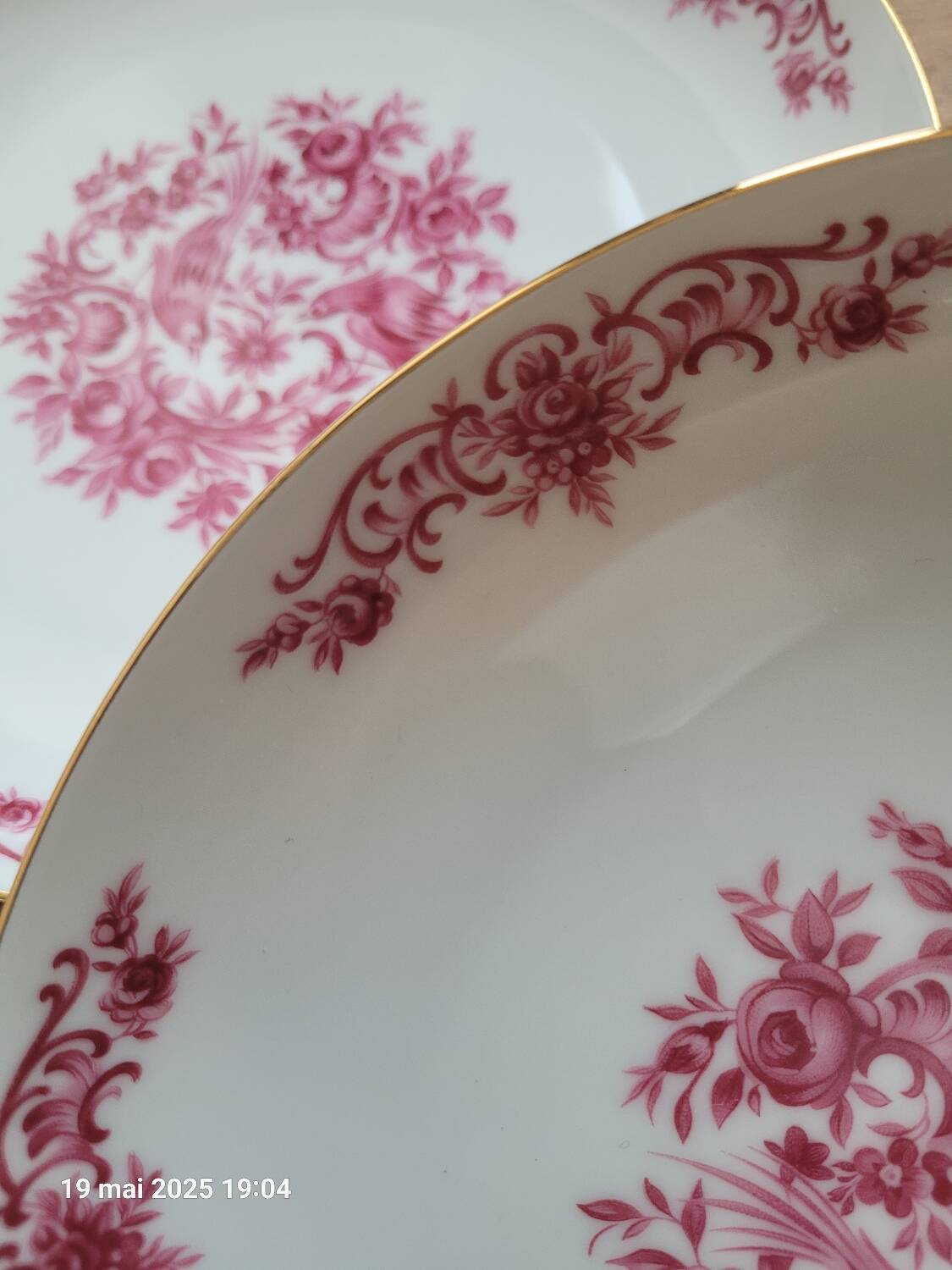 6 antique plates Hertel Jacob
