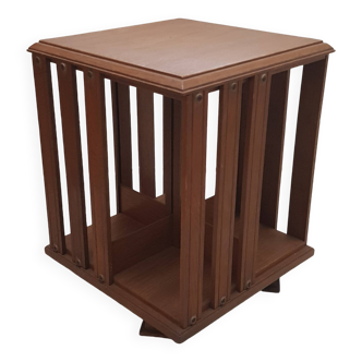 bibliotheque tournante bois petit modele