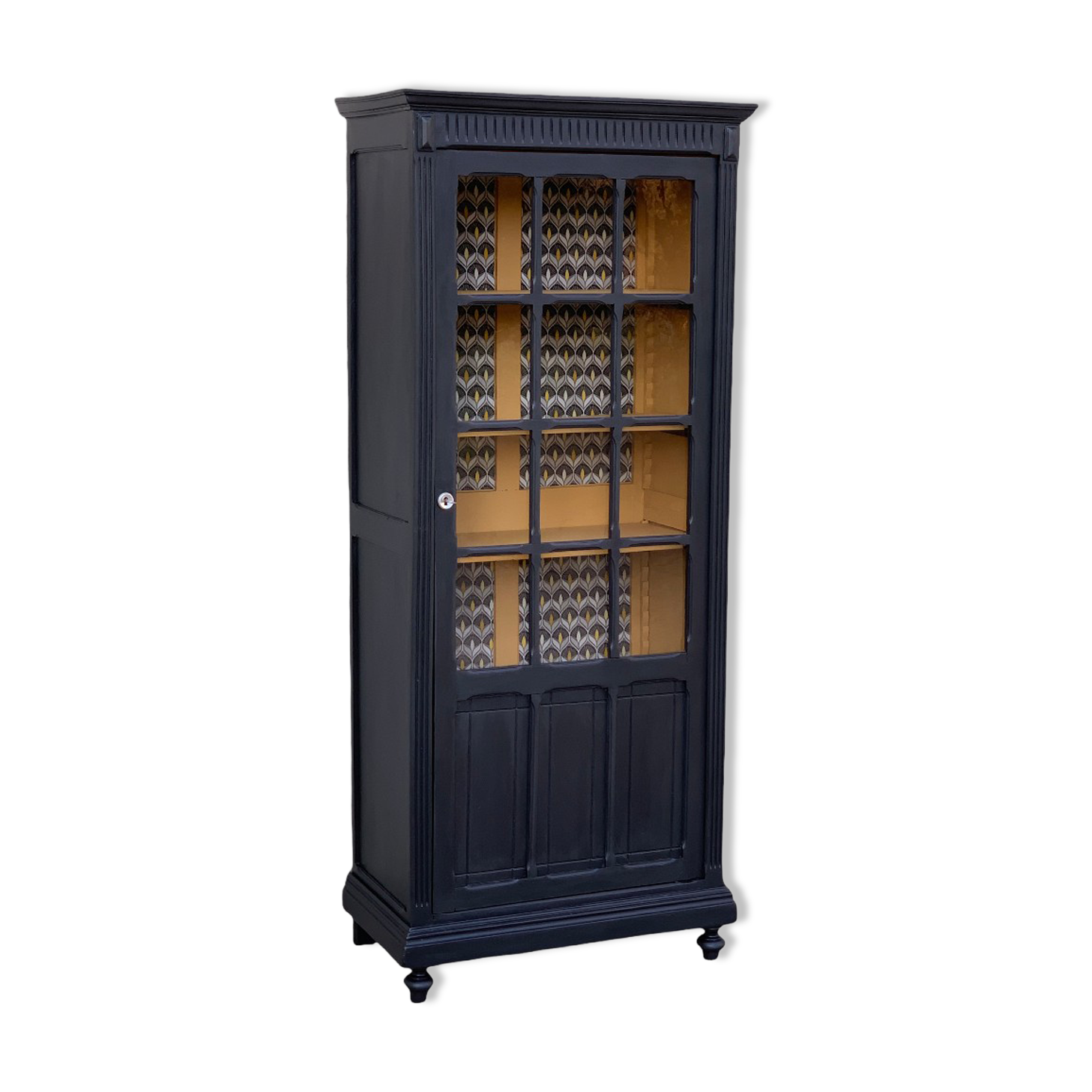 Parisian wardrobe black glass