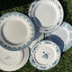 Set of 6 mismatched iron earth flat plates