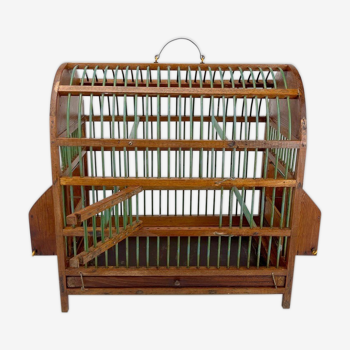 Artisanal bohemian bird cage 70s