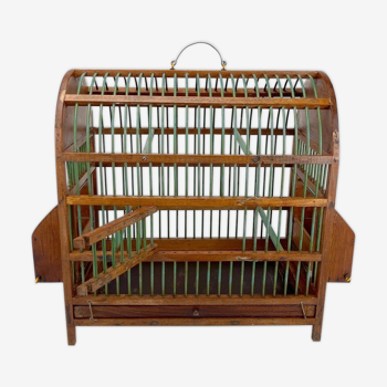 Cage à oiseau bohème artisanale années 70