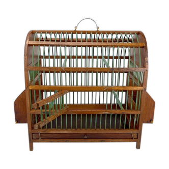 Cage à oiseau bohème artisanale années 70