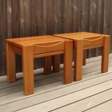 Paire de chevet en orme Maison Regain