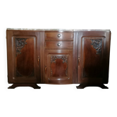 Buffet bois et marbre
