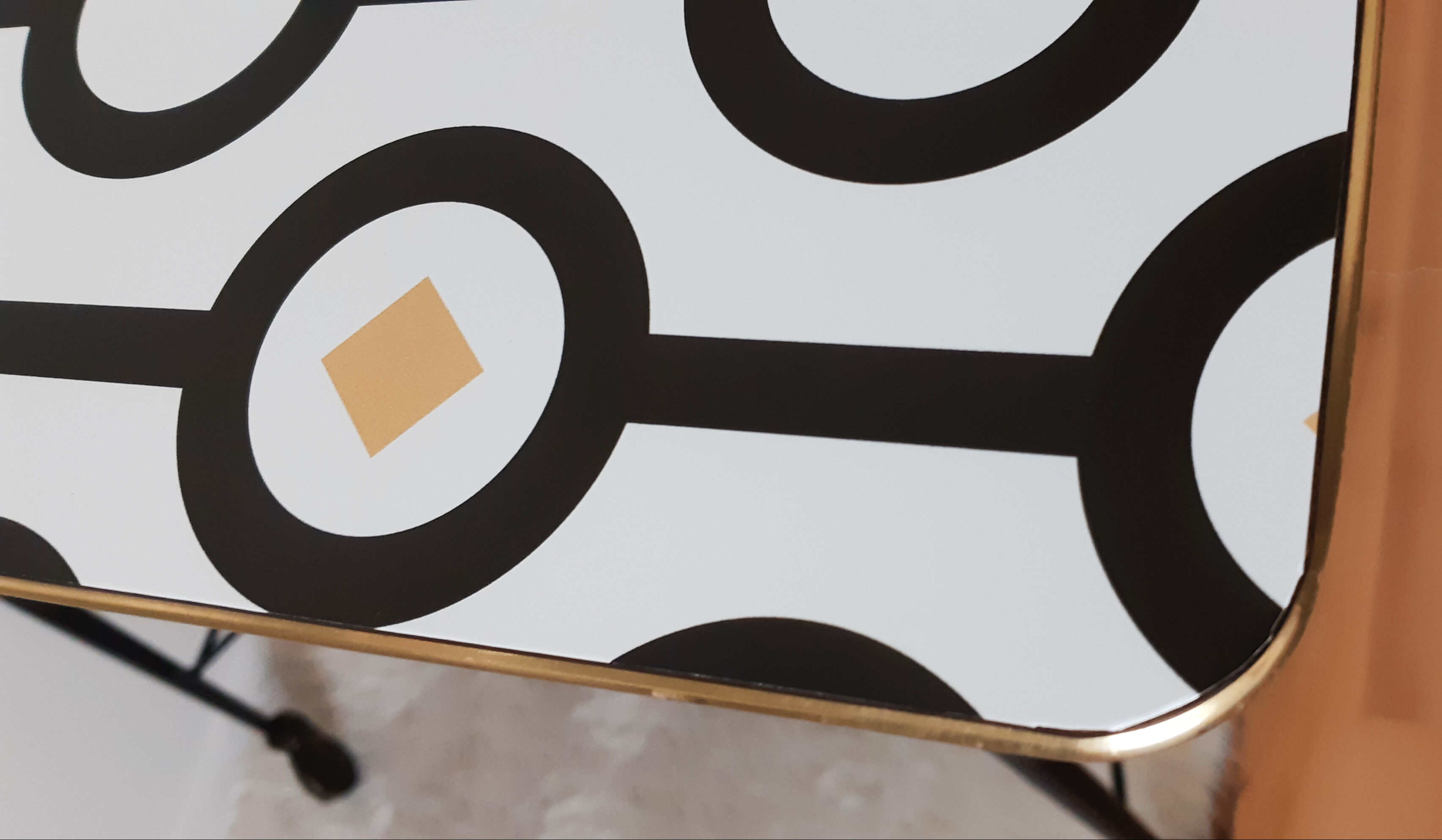 Vintage TV table restyled