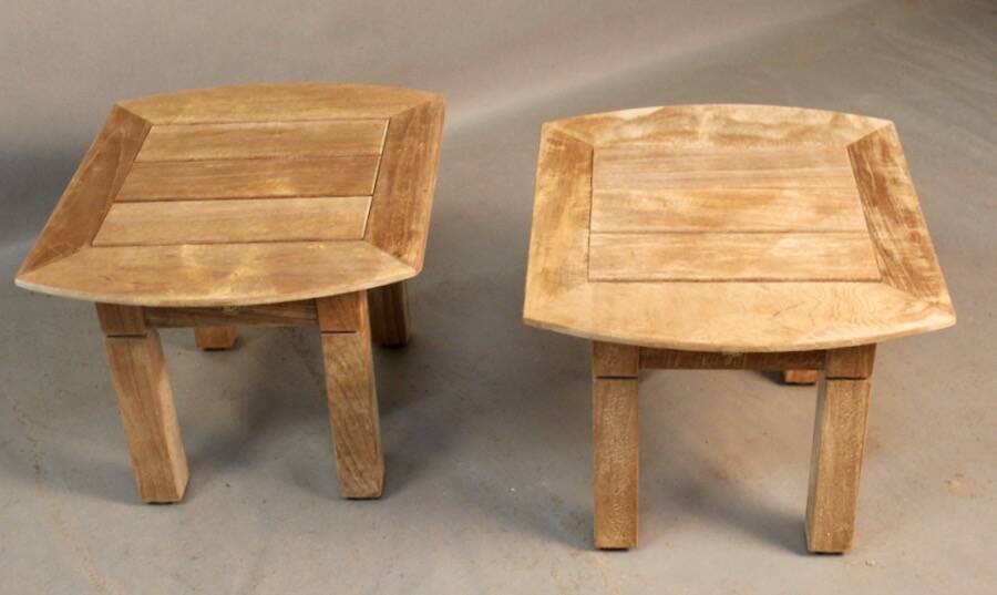 Pair of Teak Coffee Tables by the Brand Roland Vlaemynck