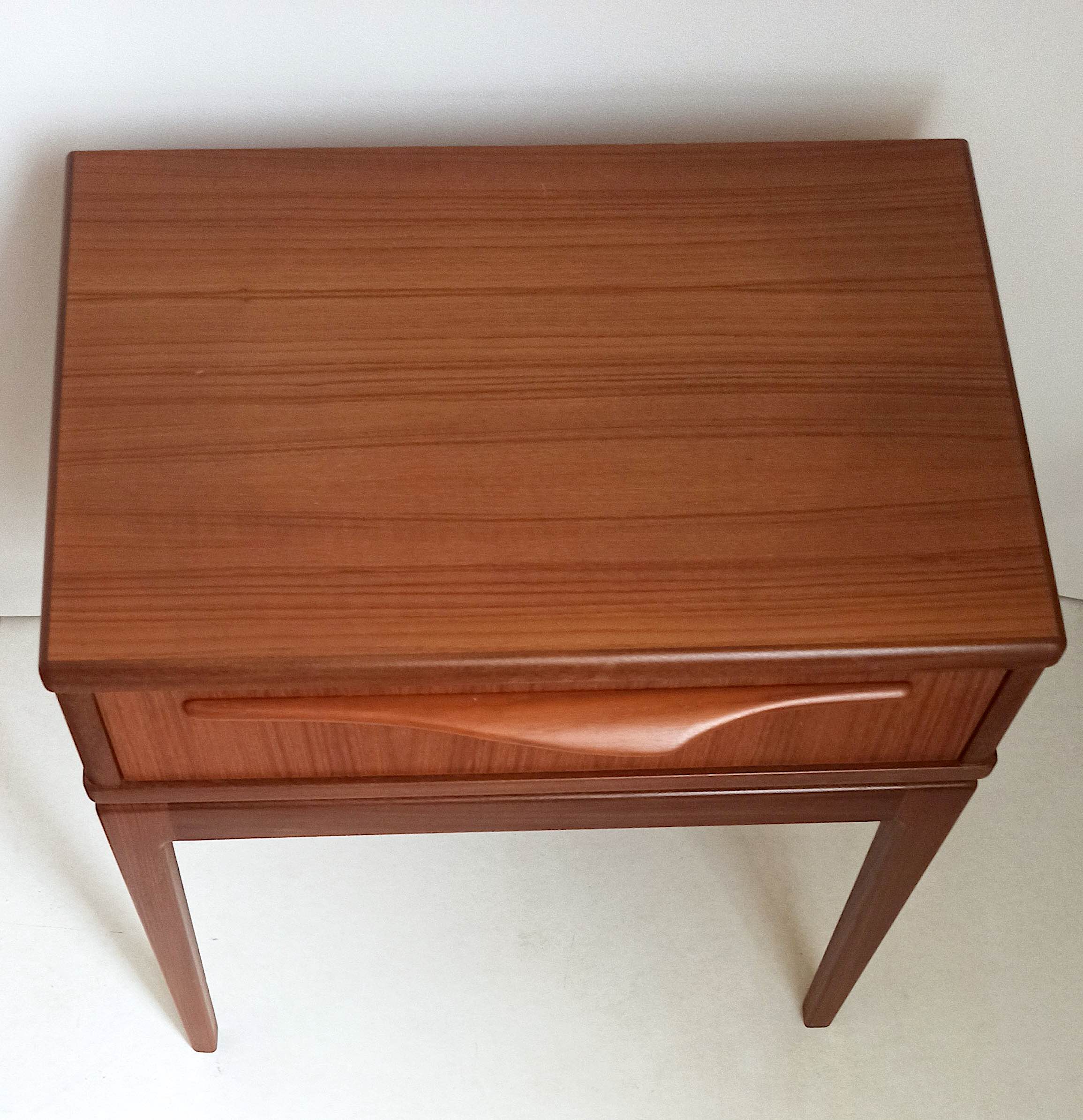 Side table or bedside table Carltröm & Co Möbel Fabrik 60s