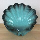 Empty pocket blue ceramic shell