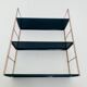 Modular vintage wall shelf, metal and brass circa 1960s