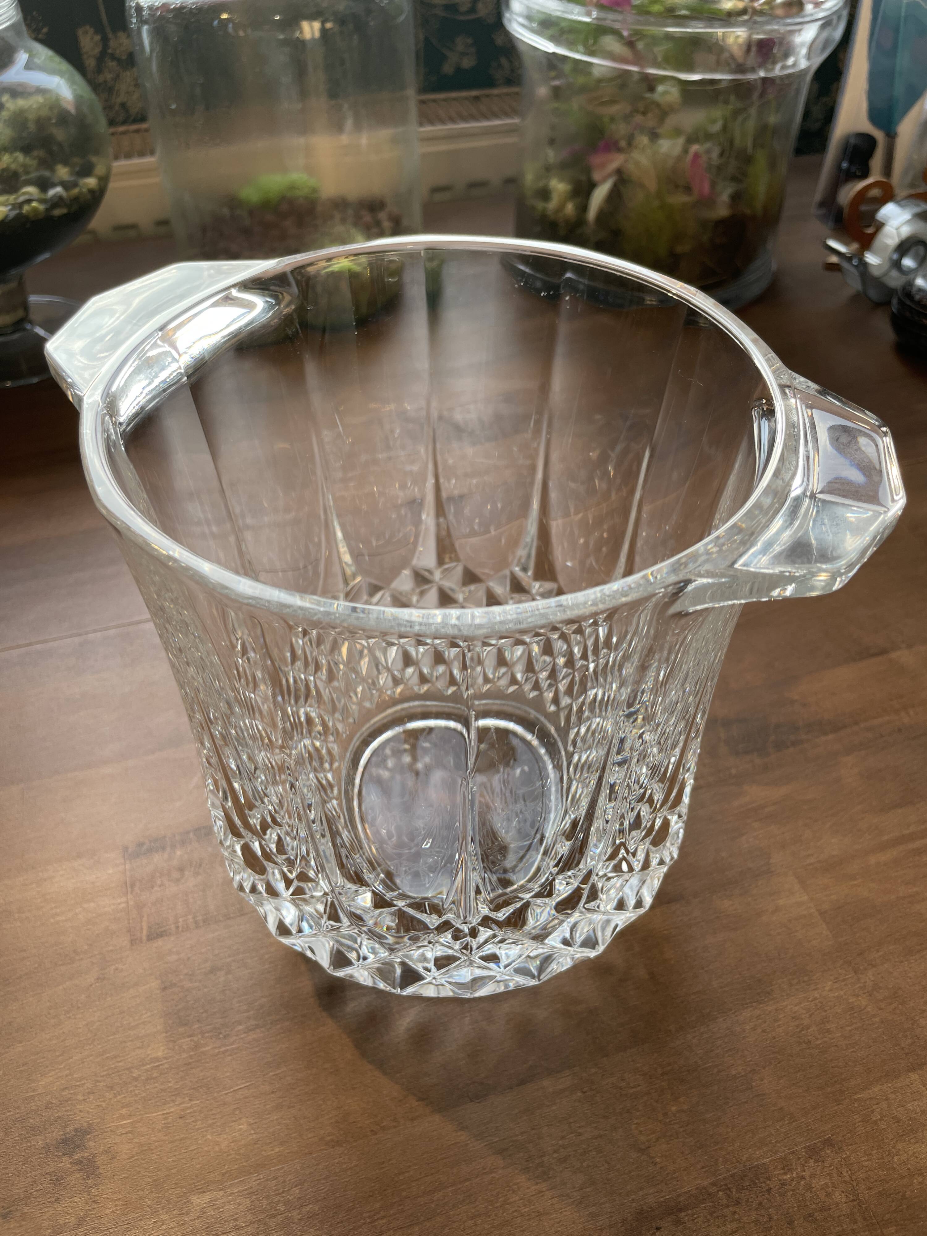 Champagne or ice bucket, Cristal d’Arques, "Longchamp" Collection