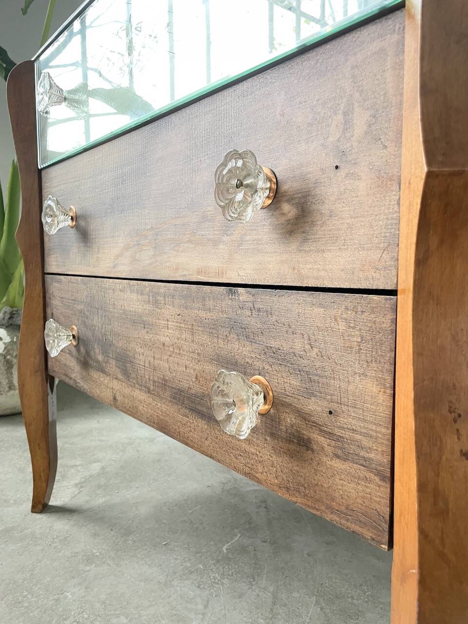 60s mirrored chest of drawers