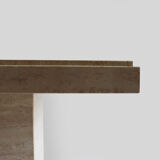 Travertine coffee table