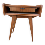 Bedside table with compass feet