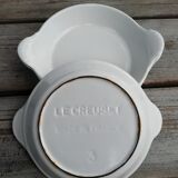 Set of 3 cast iron winged dishes