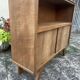 Vintage low TV unit / bookshelf sideboard with tapered legs.