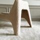 Fauteuil chauffeuse en moumoute peau de mouton
