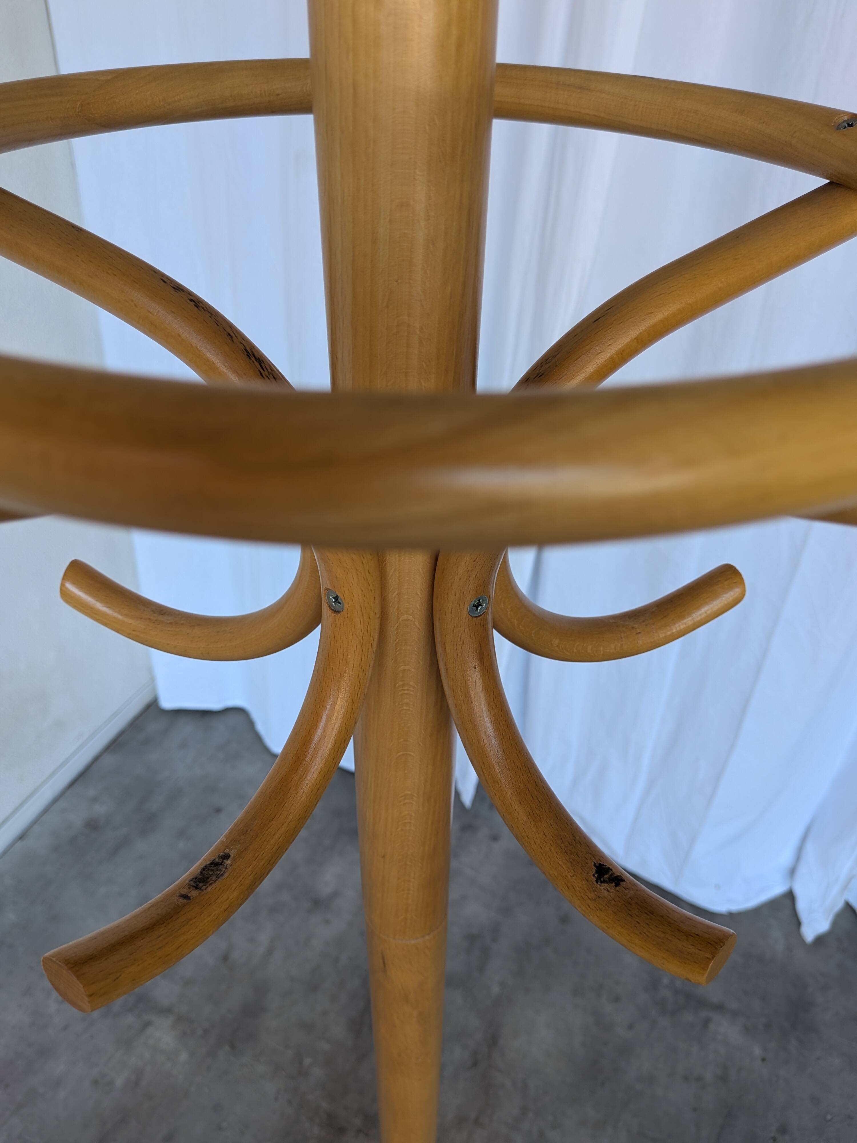 Vintage Bentwood Coat Stand, Thonet Style Hall Tree, Wood Coat Rack