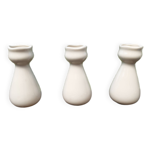 Lot de 3 vases faïence
