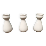 Set of 3 earthenware vases from Villenauxe