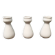 Lot de 3 vases faïence de villenauxe