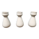 Lot de 3 vases faïence de villenauxe