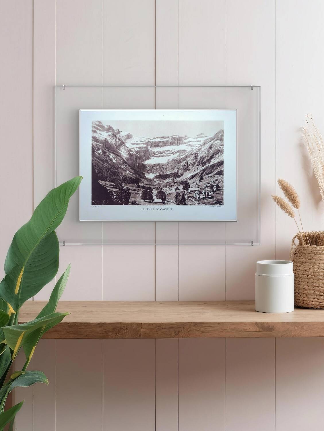 The circus of Gavarnie, Hautes-Pyrénées, photo print from 1937.