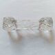 Set of 10 antique twisted moulded glass knife rests – Art Deco style