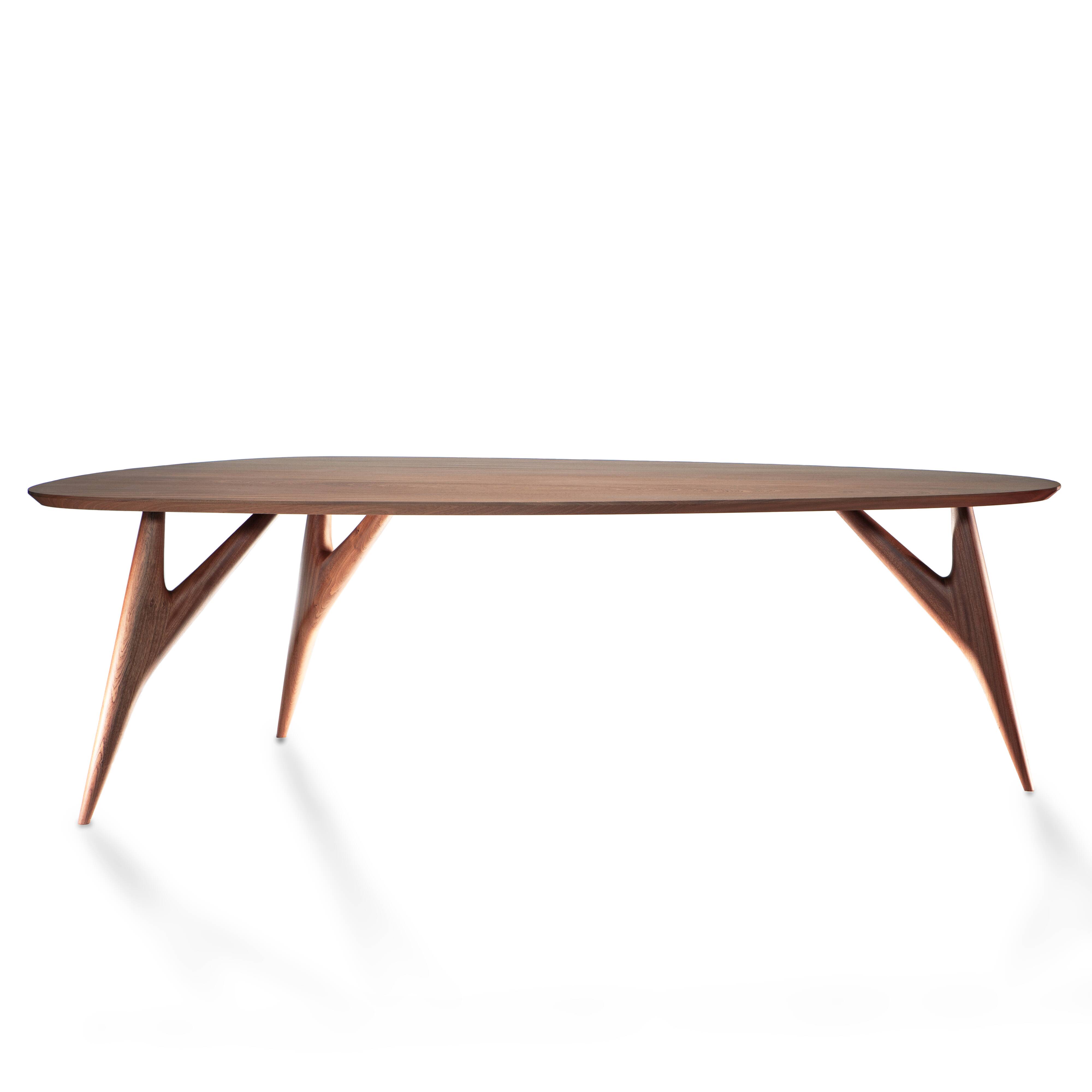Ted dining table in solid mahogany 240 cm – greyge